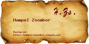 Hampel Zsombor névjegykártya